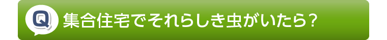 集合住宅でそれらしき虫がいたら?
